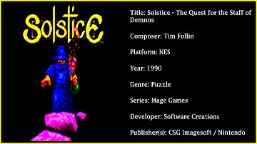 Solstice: The Quest for the Staff of Demnos (NES) [Soundtrack in FULL HD & 320 KBPS]