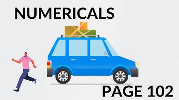 Chapter 8 Motion Numericals Page 102 NCERT | Class 9 | Physics | Prepare for JEE | Glowing Minds