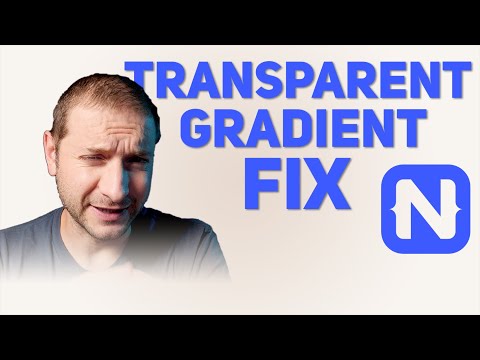 NativeScript Transparent Gradient Fix