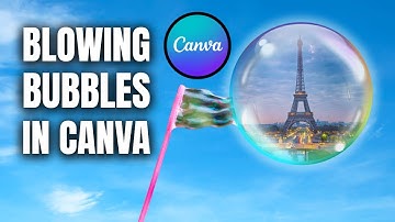 BUBBLE Effect in Canva | Make Realistic 3D Bubbles with a Glow!