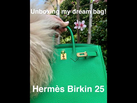 BIRKIN UNBOXING 💗 She's a Togo Birkin 25 in Magnolia and I cant belie