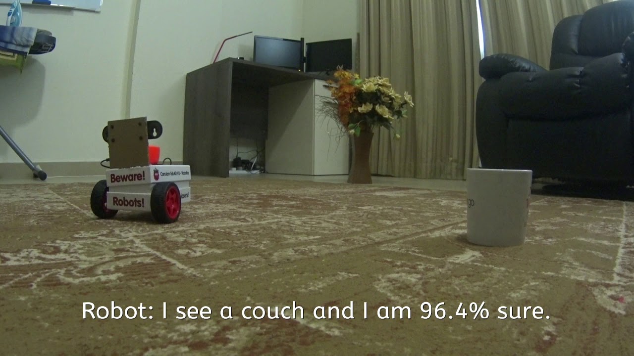 Part 2: DEMO - Robot that uses Computer Vision and Speech - YouTube