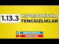 65-Dars. Ko'rsatkichli Tengsizliklar