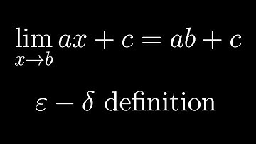Epsilon-delta linear proof examples