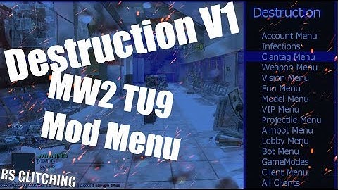MW2 TU9 - *DESTRUCTION V1 MOD MENU "SHOWCASE 2019" [JTAG/RGH]