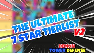 FINALLY !! DSTD 6 STAR ONLY TIER LIST!!  Demon Slayer Tower Defense  Simulator ROBLOX 