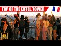 【4K】Eiffel Tower Paris Evening Climb To The Top (Summit) | August 2020 in Ultra HD (2160p 25fps)