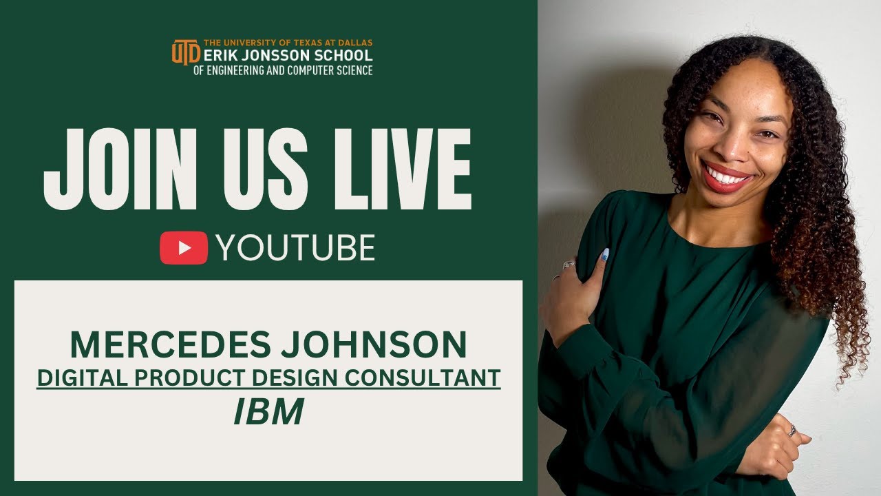 "CreativeTech” Leaders LIVE on YouTube with the UTD Jonsson School Career Services.