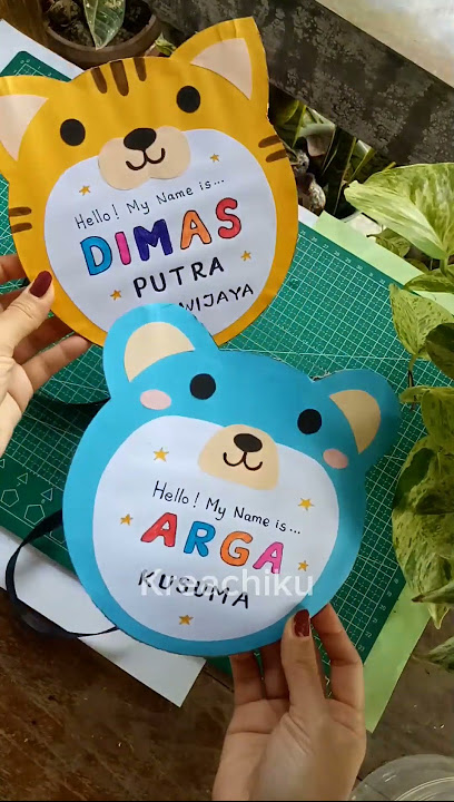 Cute MPLS Board!! Animal Character Name Tags #diy #nameboard #mpls #shorts #handcrafts
