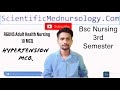 Rguhs Important MCQ Questions On Adult Health Nursing || Hypertension MCQ || 3rd Sem Bsc Nursing