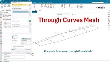 NX_Surface_Modeling | #Through Curve Mesh | Through Curve Mesh  NX | #nxtutorials | NX CAD | Cad2liv