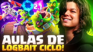 Ninguém Tem Dedos Mais Rápidos Que Eu! Aulas De Log Bait No Clash Royale!