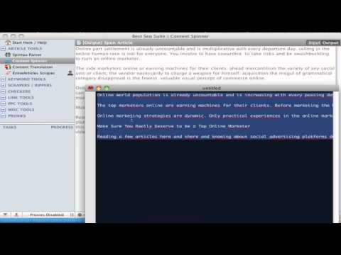 Article Spinner - Make Unique/Software Compatible Articles