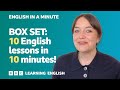 BOX SET: English In A Minute 6 – TEN English lessons in 10 minutes!