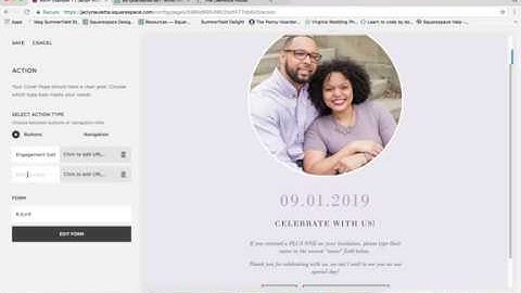 Create an RSVP Page For Your Wedding With Squarespace