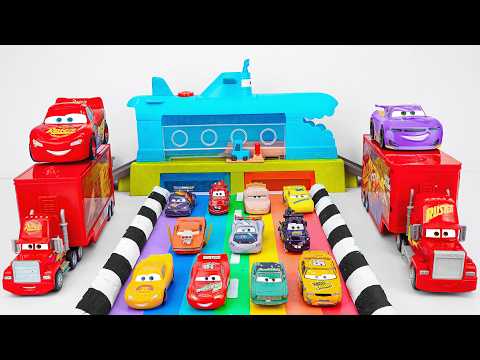 Disney Pixar Cars Unboxing Review | Disney and Pixar Cars Color Change Submarine Car Wash Playset