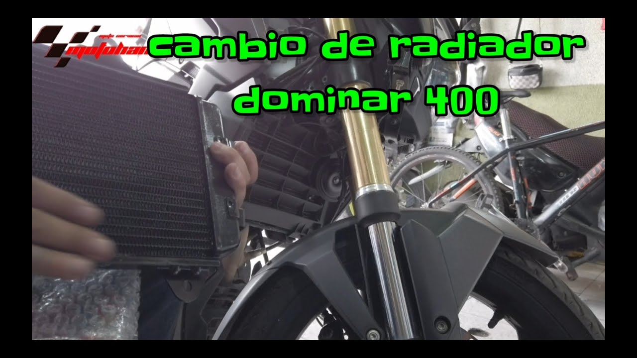 Dominar 400\\ cambio de radiador - YouTube