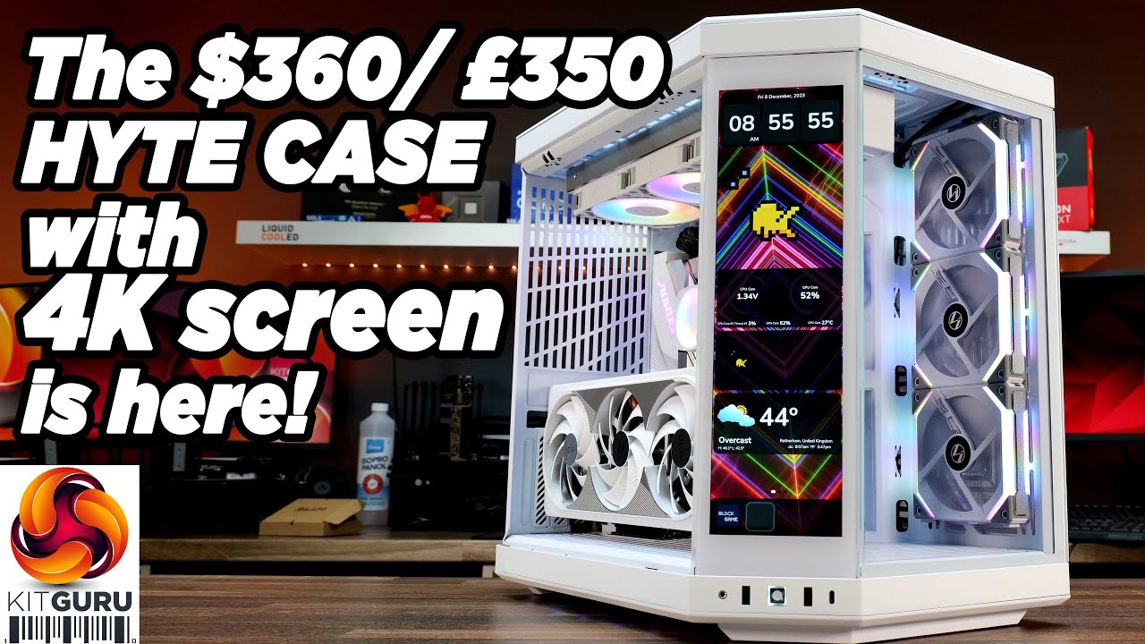 PC Case With a 4K Touch Screen? Hyte Y70 Touch ULTIMATE Unboxing Build and  Review 