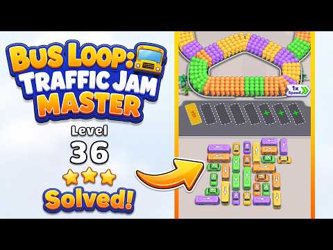 🚌 Bus Loop: Traffic Jam Master | Level 36 Walkthrough & Solution