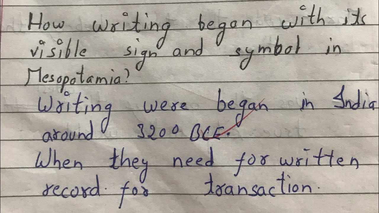 How writing began with its visible sign and symbol in Mesopotamia class ...