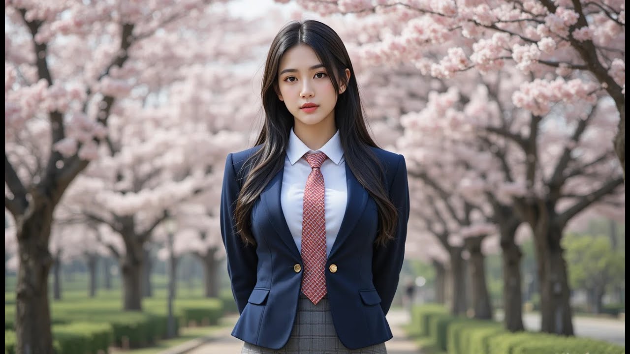 Try on haul | AI Lookbook 19 school girl | South Korea inspiration