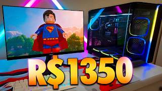 MONTEI UM PC GAMER XEON X99 BARATO DE R$1600 PRONTO PRA JOGOS RODA FORTNITE, WARZONE E MAIS...