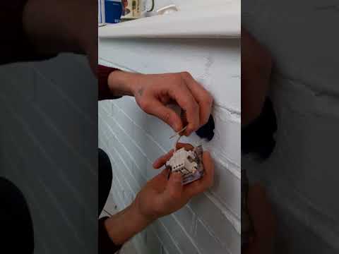 Установка одно клавишно выглючателя легранд.
