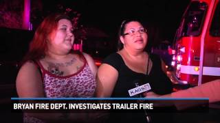 Bryan Fire Department investigates trailer fire