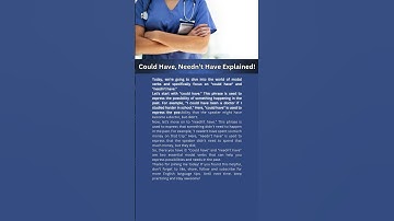 “Could Have” vs “Needn’t Have” | Learn These Essential English Modals | VocabShocab | Grammar Lesson