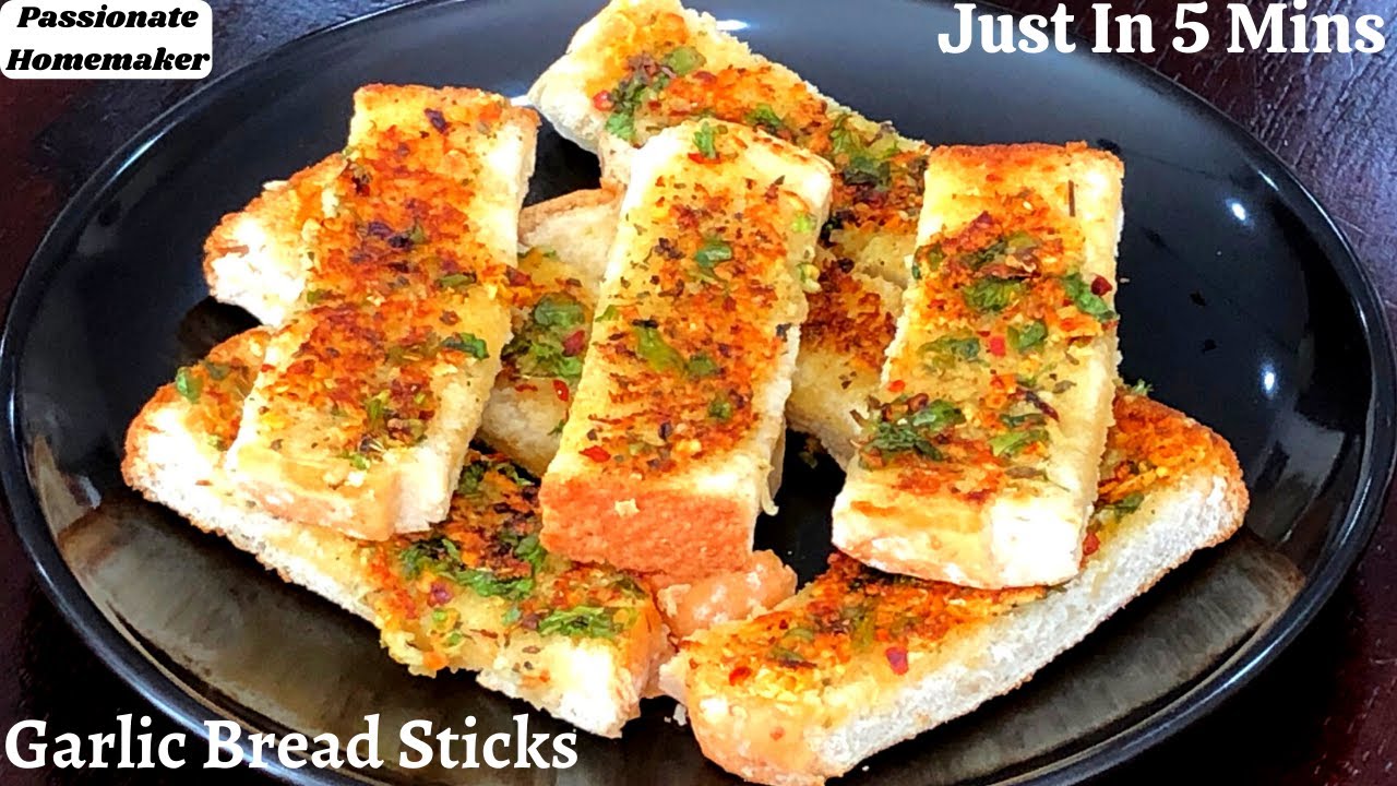 Garlic Bread Sticks On Tawa Just In 5 Mins Instant Garlic Bread