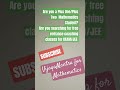 KEAM /JEE MATHEMATICS classes #jeemaths #plustwo #exampreparation #mathematics #keammaths