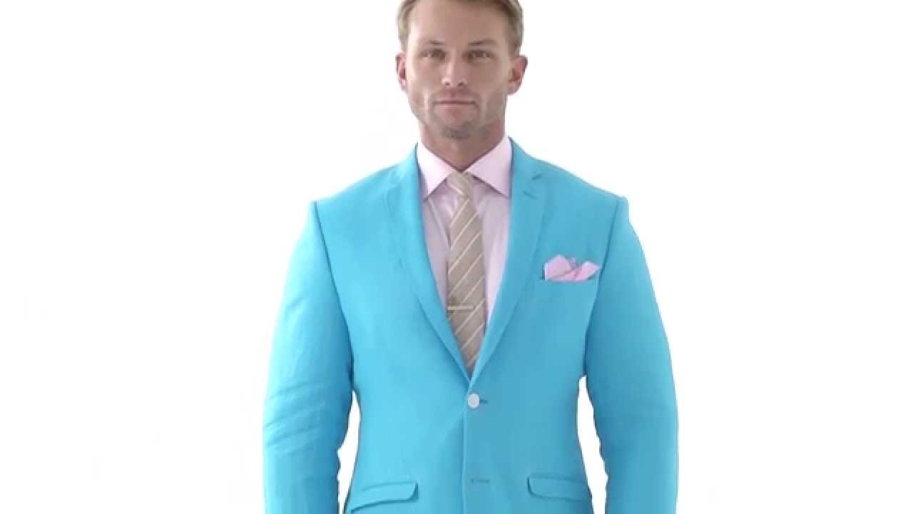 2 piece light blue linen tailor made mens suit YouTube