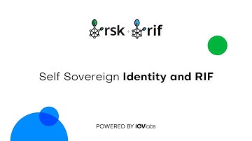 Webinar Series: Self Sovereign Identity and RIF