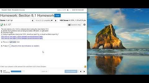 Using a z-score to complete hypothesis testing for a claim of equality