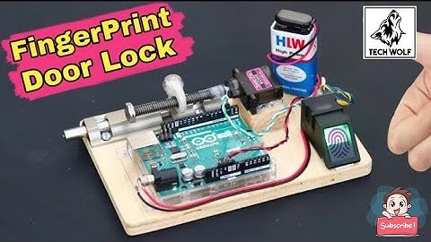 How To Make Fingerprint Doorlock 🔥🔥🔥