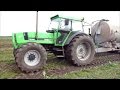 DEUTZ DX 120 (6 Zyl DeutzPowerSound)!! GÜLLE FAHREN !!