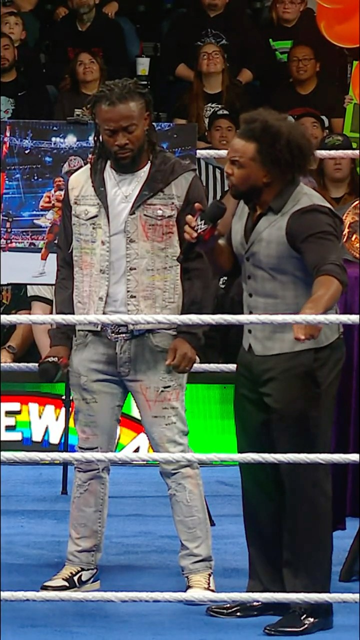Big E is willing to do WHATEVER it takes to keep The New Day together ? #WWERaw