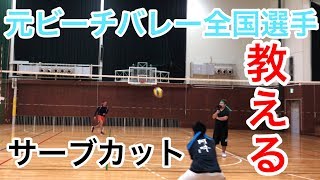 バレーボール 元ビーチバレー全国選手が教えるサーブカットの仕方 Youtube