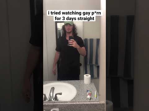 i tried watching gay p0rn for 3 days straight #shorts #comedy #funny