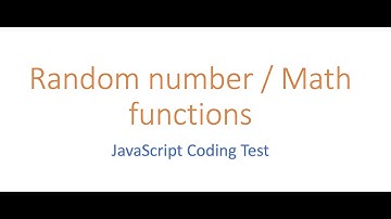return a random number using Math functions in Javascript