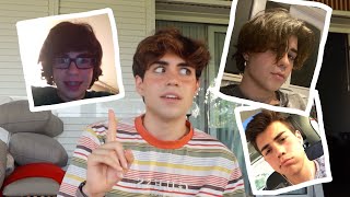 reacting to my different hair styles