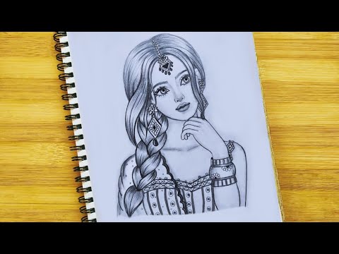 How to Draw a Girl Wearing a Mask // Beautiful Girl Drawing Pencil Sketch  Tutorial | In this step by step drawing tutorial video, I have drawn a beautiful  girl with a