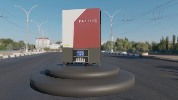 3D Product in Blender animation Solar inverter pacific