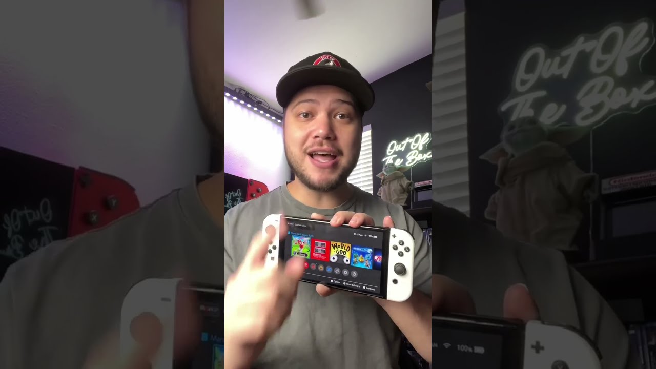 Nintendo Switch Secret Button 🤫. #nintendo #nintendoswitch #gaming #gamer #games