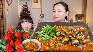 Ngon gì chịu nỗi với mâm ốc hương sốt Thái  chua cay con bự chảng xua tan đi cái lạnh ngày đông#1565