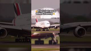 Pilots' heartbreaking final words before disaster 😢❤️ | #aviation #shorts #planecrash #viral