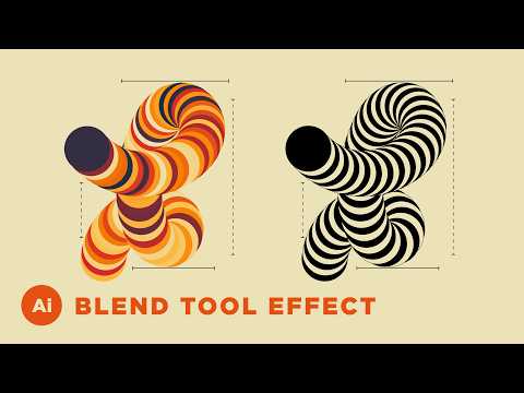 Illustrator Trick : Blend Tool Effect