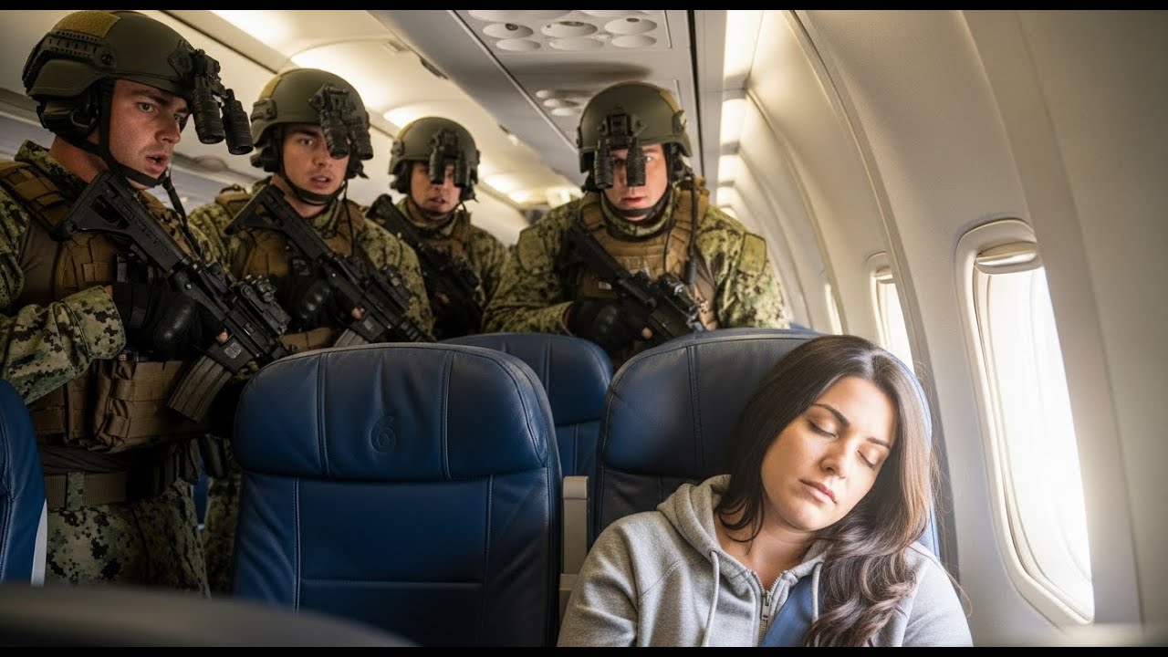 She Was Sleeping Lightly in Row 6 — Until Navy SEALs Surrounded Her Seat and Froze