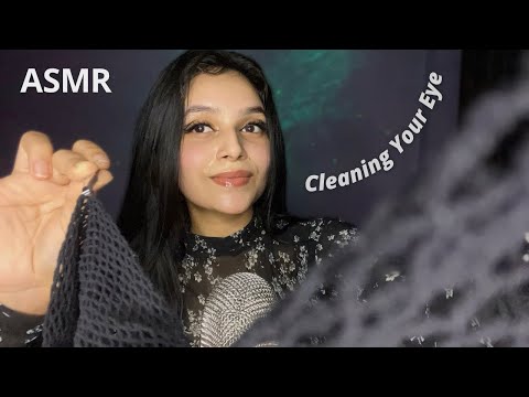ASMR | CLEANING YOUR EYE TILL YOU FALL ASLEEP!👁️✨ (Personal Attention + Mouth Sounds)