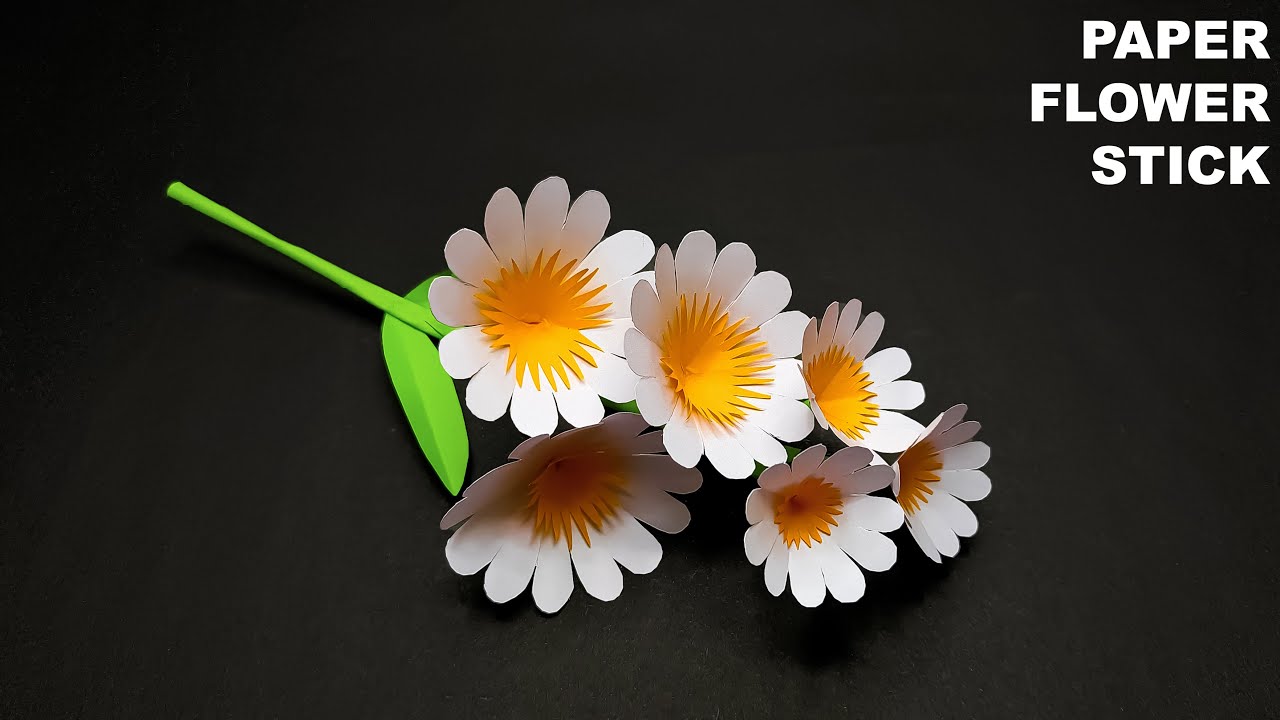 How To Make Beautiful Paper Flower | Paper Flower Making Step By Step | Diy Paper Flower Craft